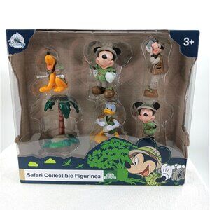 Disney Parks Animal Kingdom Mickey & Friends Safari Collectible Figures Figurine